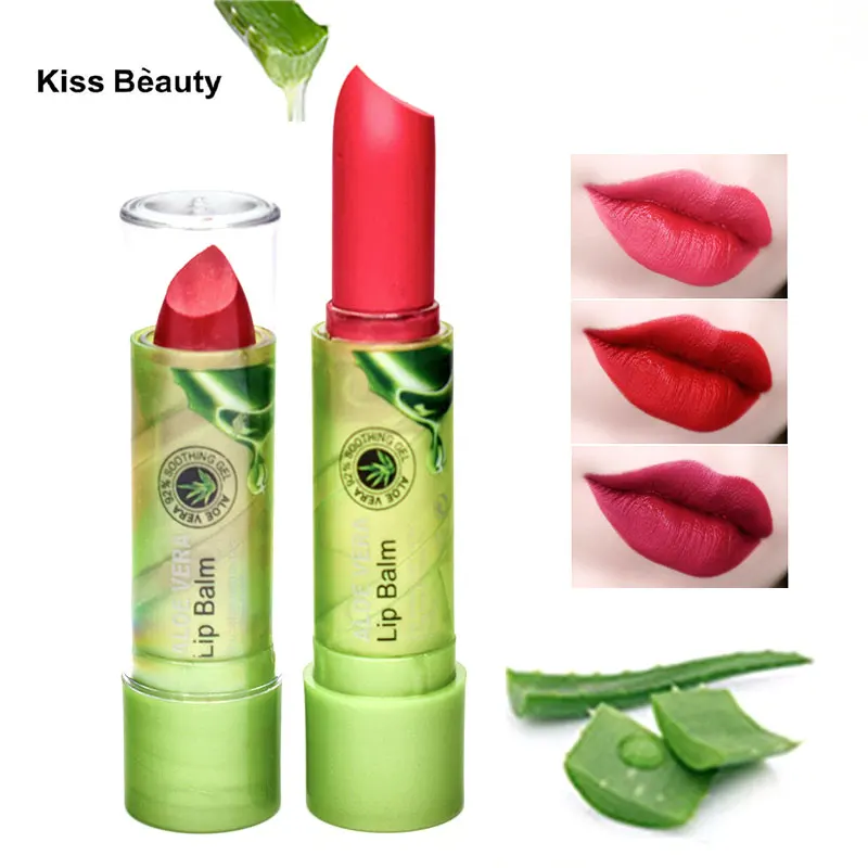 KISSBEAUTY специальная цена 8 цветов бальзам для губ с алоэ вера увлажняющее средство