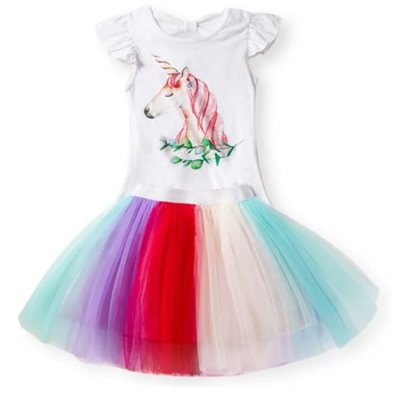 

3-8 Years Fancy Dress for Girls Princess Unicornio Party Dresses Girl Christmas Easter Carnival Costume baby girl clothes