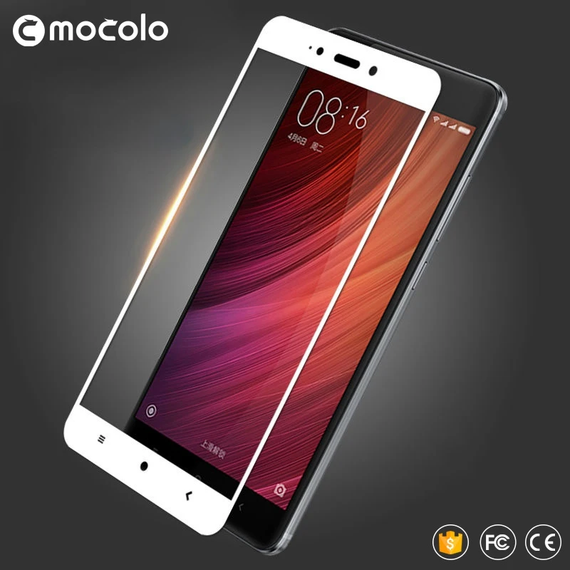 MOCOLO 2.5D Arc Edge Full Cover Tempered Glass Screen Protector for Xiaomi Redmi Note 4/Note 4X