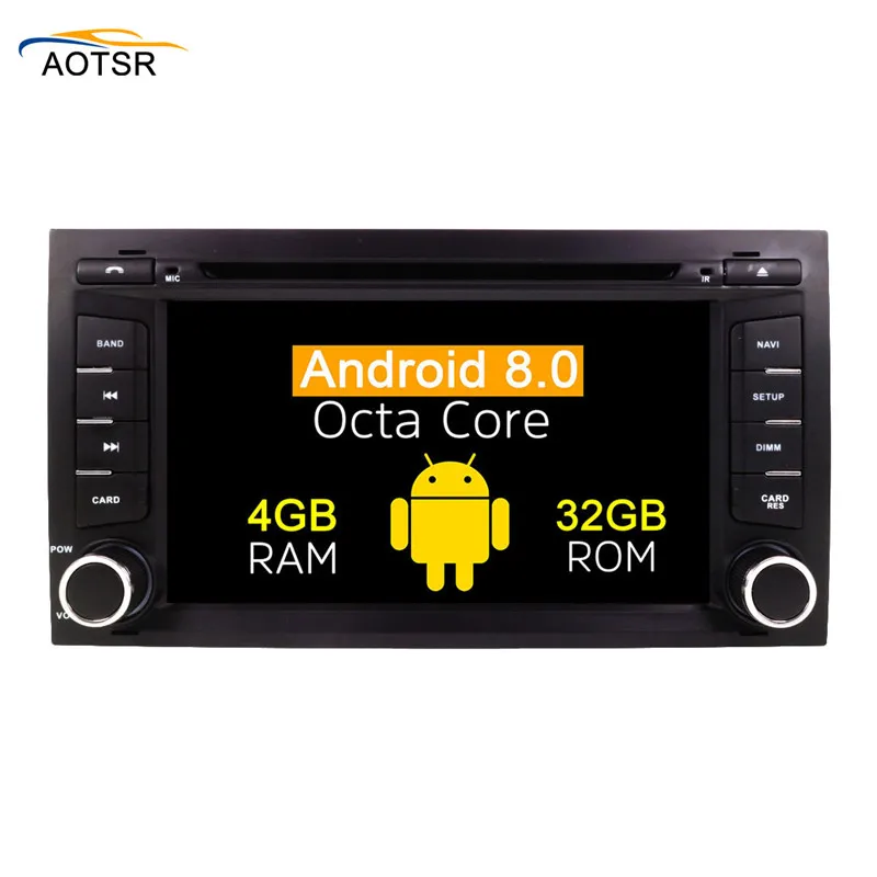 Cheap 7" Android 8.0 Car CD/DVD Player Stereo Head Unit For Seat Leon 2012 2013 2014 2015 2016 2017 car gps navigation radio wit 8core 5