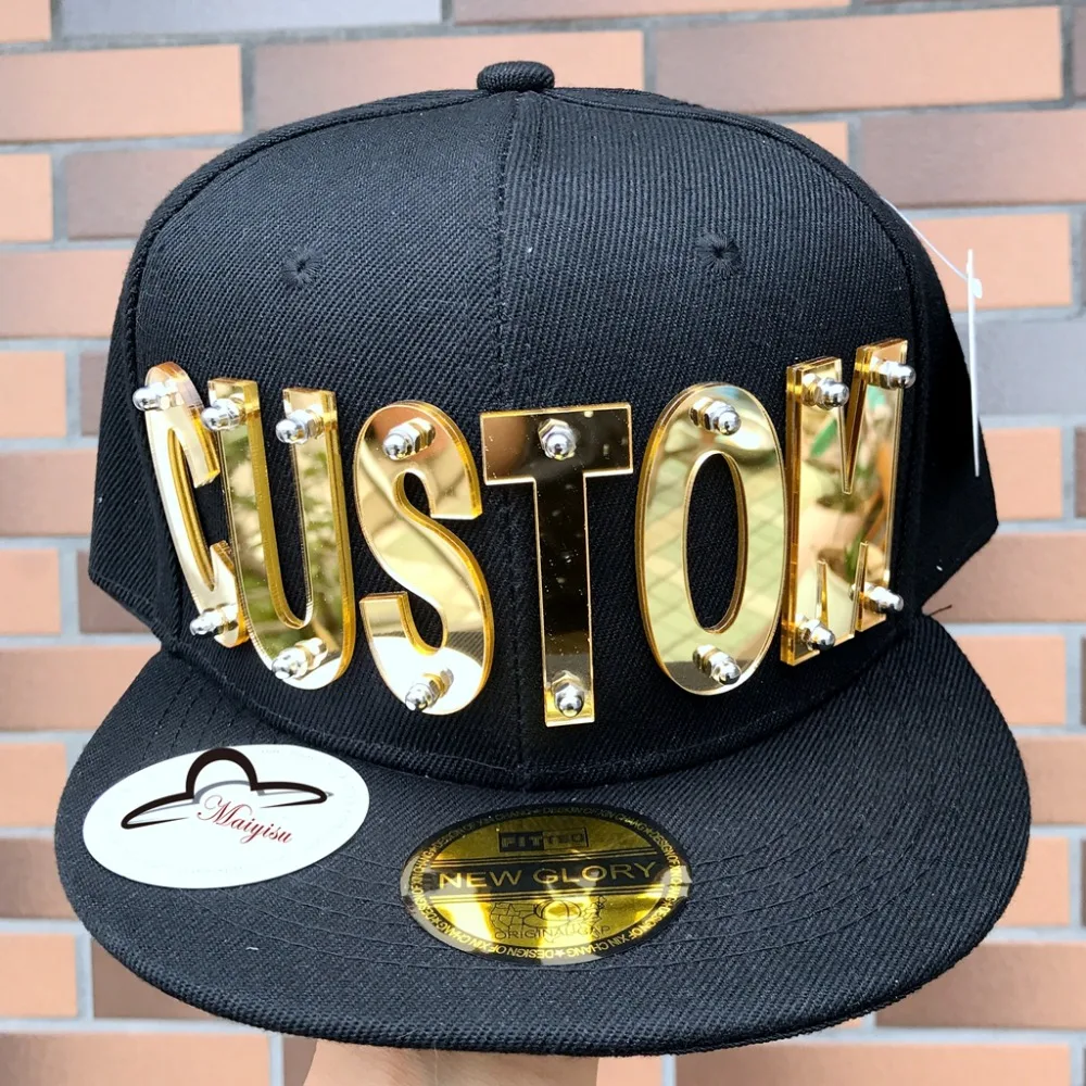 spikes acrylic letters KING baseball 