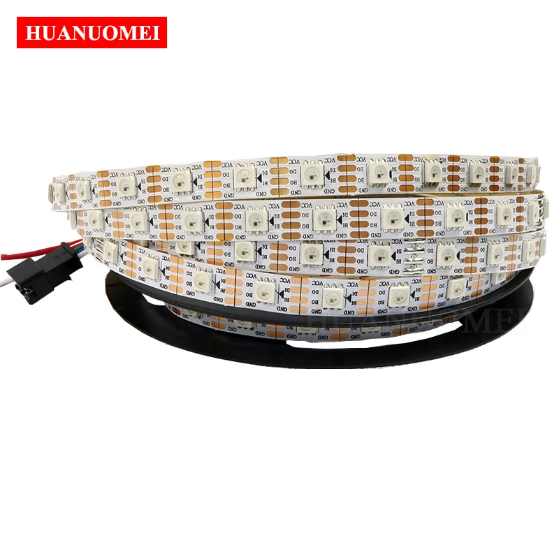 2 M/5 M 30/60/144 пикселей/светодиодов/м 12 V WS2815 Smart LED пикселей полосы, 5050 SMD RGB WS2815B Светодиодные ленты, белый/черный печатных плат, IP20/IP65/IP67