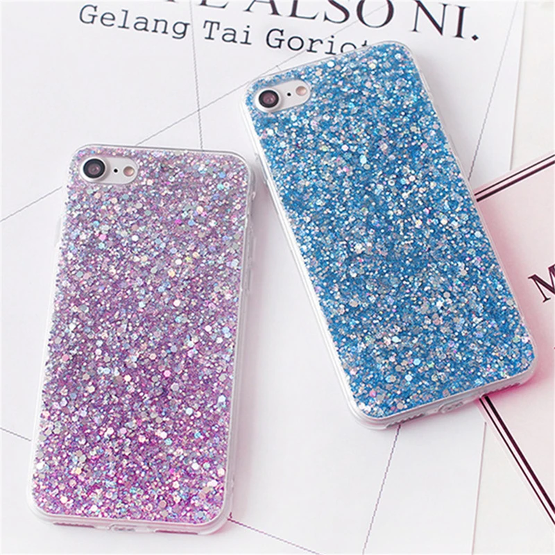 ELETEIL Bling Хрустальные Блестки чехол для iPhone 7 Чехол 6 S 8 Plus силиконовый bgliter мягкий X XR