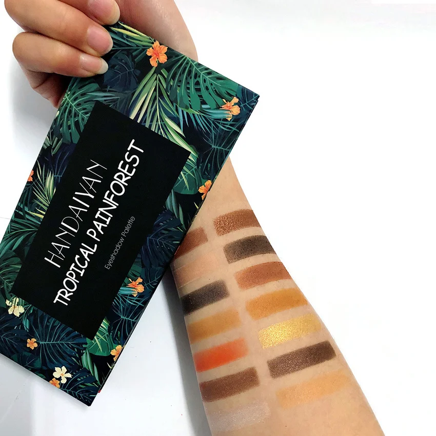 HANDAIYAN 14 Color Matte Shimmer EyeShadow Palette Glitter Eye Shadow Pallet Long Lasting Cosmetic Waterproof Makeup Set HANDAIYAN 14 Color Matte Shimmer EyeShadow Palette Glitter Eye Shadow Pallet Long Lasting Cosmetic Waterproof Makeup Set