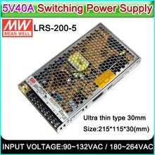 Бренд MEAN WELL представляет LRS-200-5 импульсного источника питания 5V40A200W, внутренний/наружный полноцветный P3~ P10 светодиодный дисплей, светодиодный знак импульсного источника питания