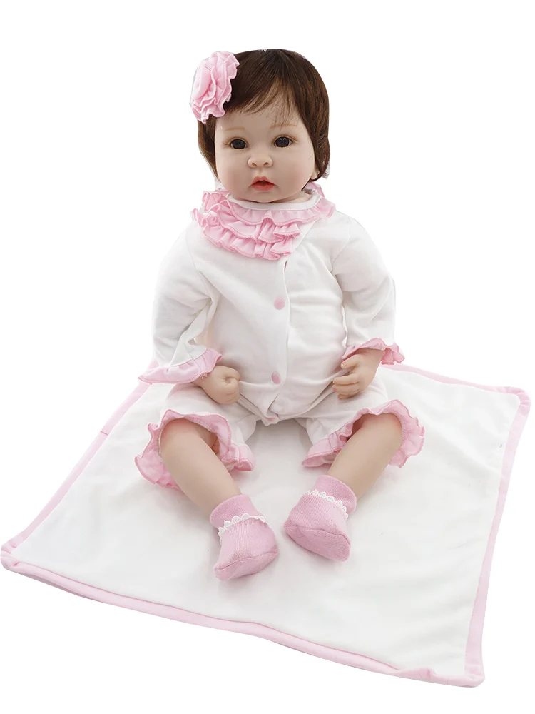NPK 20 дюймов Reborn Baby Dolls DIY игрушки силиконовые реалистичные детские куклы с полным