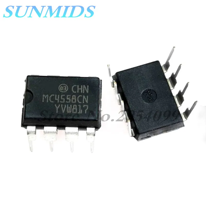 

100 шт 4558 MC4558CN DIP-8