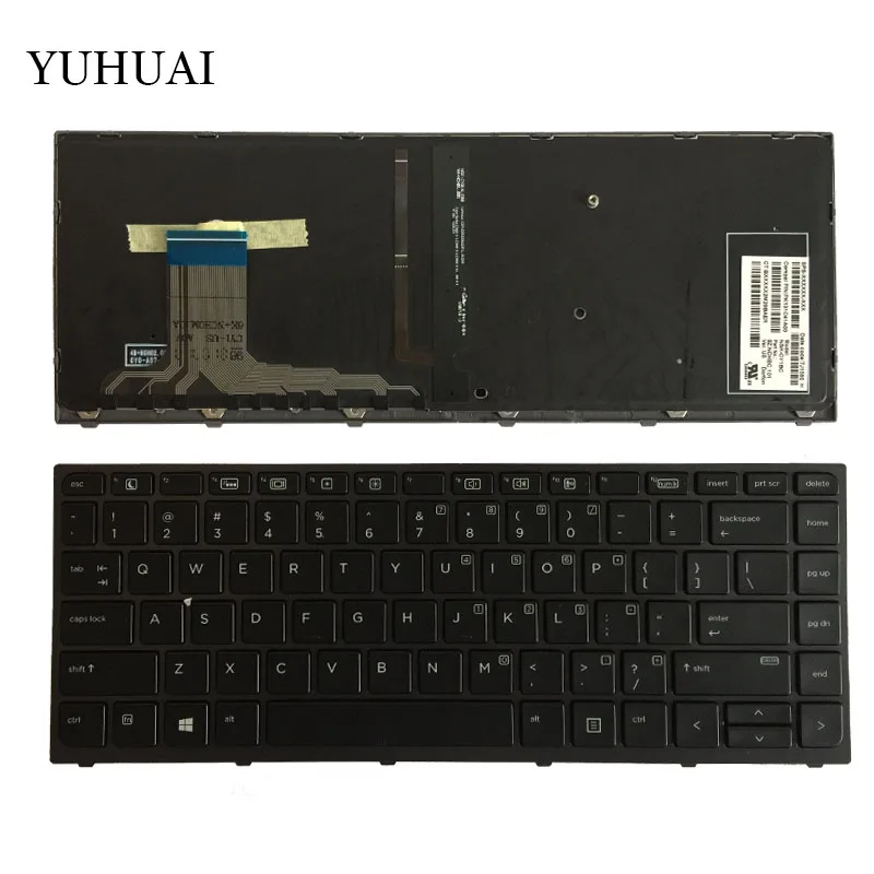 

New US Laptop keyboard for HP ZBook Studio G3 With Backlit & Frame NSK-CY1BC PK131C41A00 English keyboard