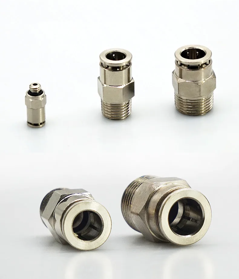 Brass Fitting Pneumatic Compressor Male Straight Compress Air Fitting