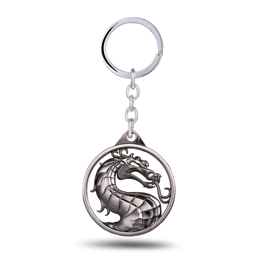 Брелок с надписью MS JEWELS 3D крутая игра в грагоне Mortal Kombat металлические кольца для
