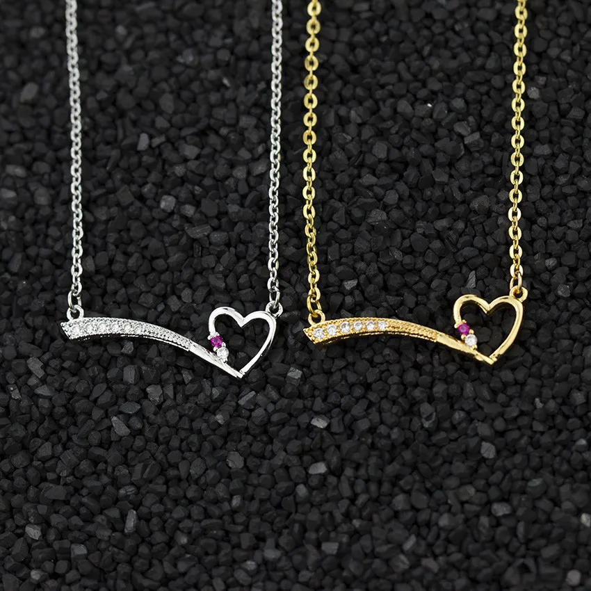 

10pcs Trendy Rhinestone Cubic Zirconia Chokers Necklaces For Girls Women Love Heart Shaped Pendant Necklaces Engagement Jewelry