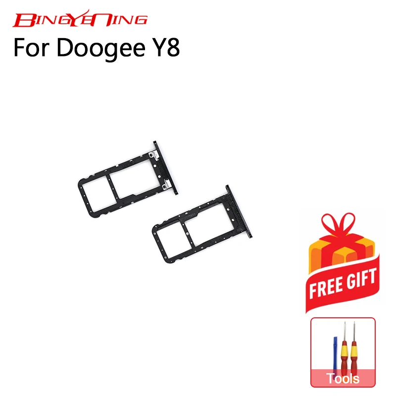 

BingYeNing New Original For Doogee Y8 Sim Card Holder 100% Original Sim Card Slot Tray Holder