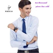 Новая Осенняя Модная брендовая мужская одежда, приталенная Мужская рубашка с длинным рукавом, мужская деловая повседневная мужская рубашка, соц. Размера плюс M-5XL