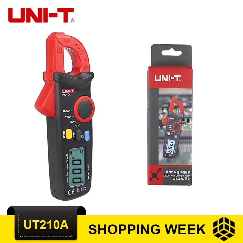 

UNI-T UT210A AC Current Measurement Auto Range Clamp Meters UT210A True RMS Meter With LCD backlight, data hold