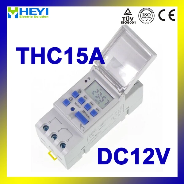 Купить thc15a реле времени 12В 16А жк-дисплей Дин-рейку цифровой ...