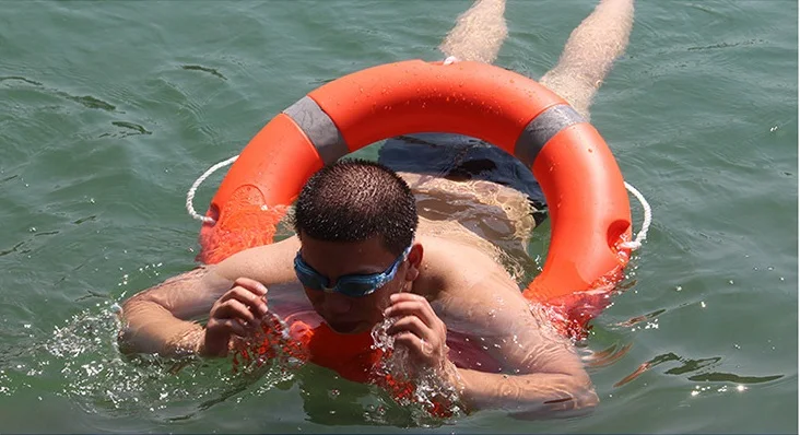 Морской Профессиональный Спасательный круг для взрослых спасательное кольцо для плавания толщиной 2,5 кг, сплошной национальный стандарт, пластик на 9037
