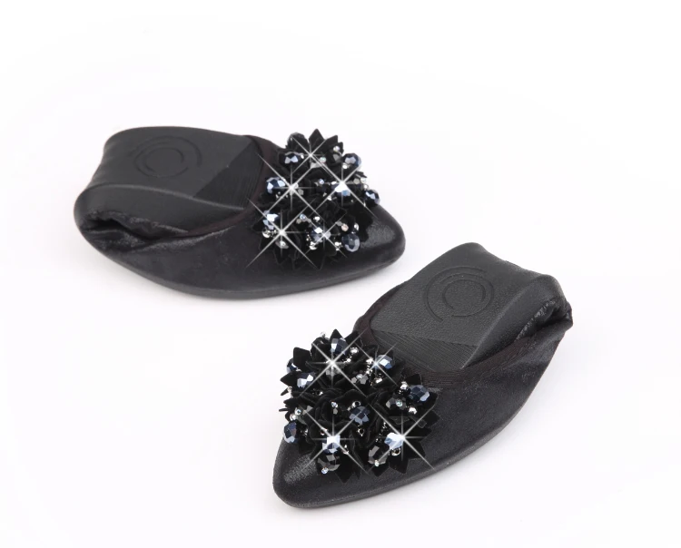 Тонкие Туфли; Женская удобная обувь для вождения с бантом; Цвет Черный; нескользящая женская обувь