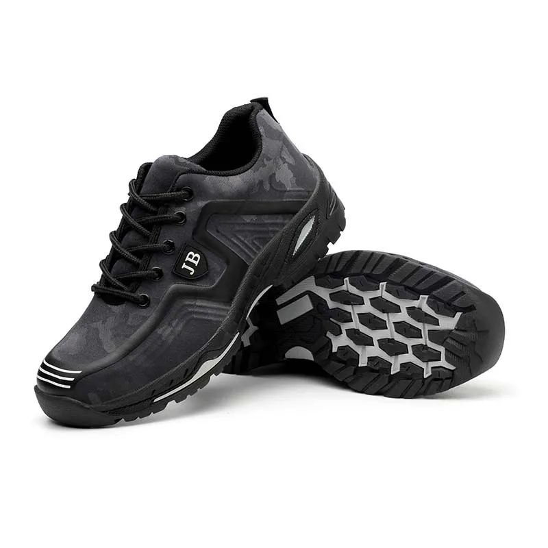 New exhibition fashion safety shoes Men Outdoor Steel Toe Cap anti-puncture Boots Lightweight and breathable casual work shoes