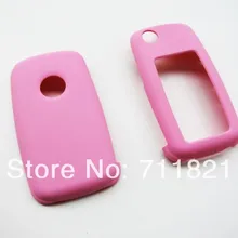 Розовый цвет дистанционный ключ Защитная крышка для Volkswagen VW MK6