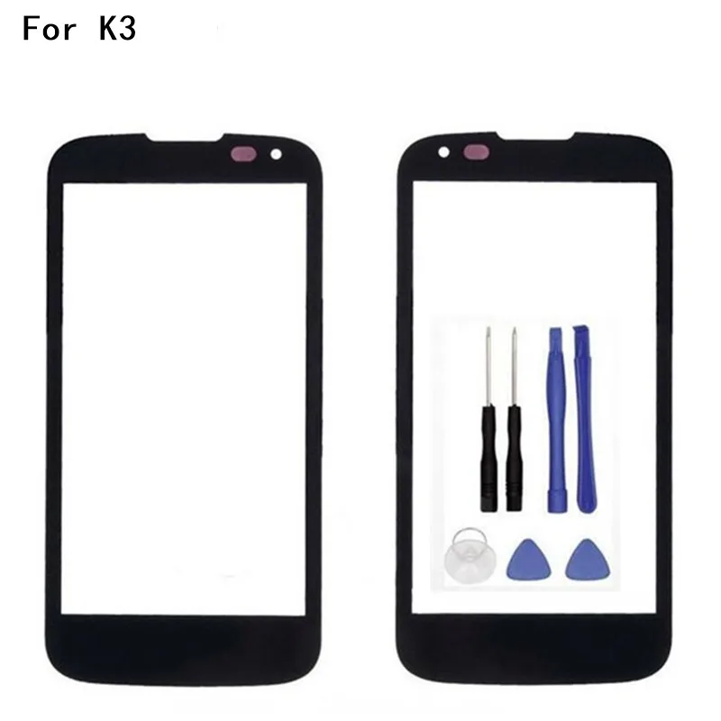 

4.5'' Front Screen Outer Glass Touch Outer Cover Panel LENS For LG K3 LTE K100 K100DS LS450 Touchscreen +Tools