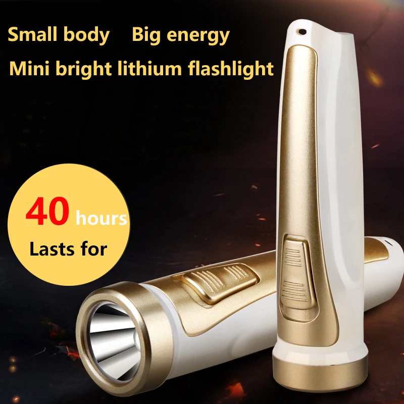 LED flashlight flashlight USB rechargeable lithium battery life long