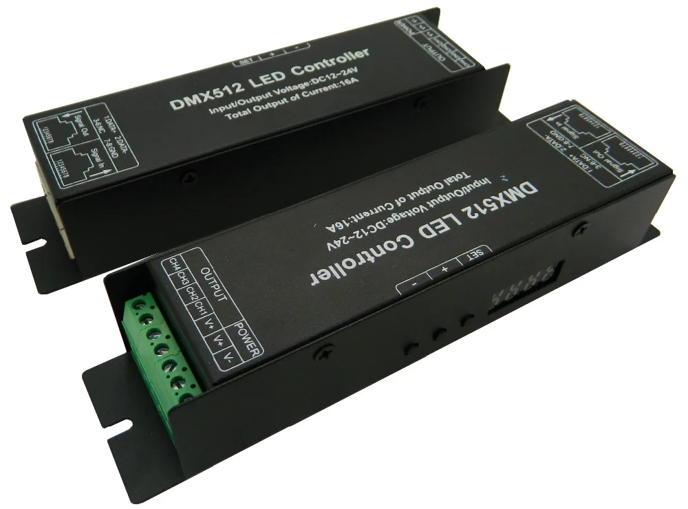 3CH easy dmx декодер постоянного напряжения DC5-24V вход 4A * 3-канальный выход С 3 кнопками