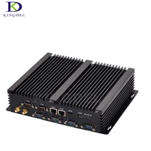 2017 Newest Fanless HTPC Mini Industrial Computer Intel i7 5550U 8G RAM Desktop PC Win 10 Dual LAN 6 Com RS232 Nettop PC Nuc