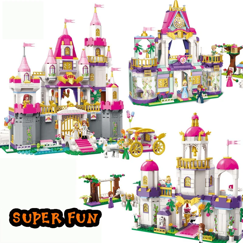 

City Friend princess Romantic Castles Sleeping Beauty's Fairytale Castle Building Blocks Compatible with legoingly