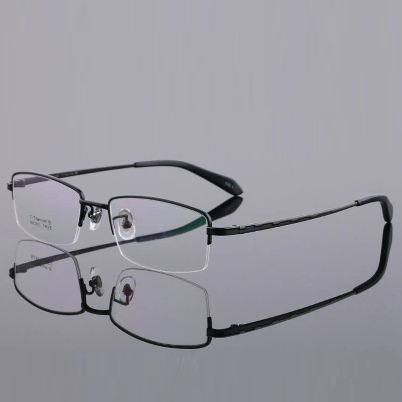 Оправы для очков Для мужчин очки ботаника чистый Титан компьютер рецептурная оптика для мужские очки с прозрачными линзами, очки с оправой RS415 - Цвет оправы: RS415 C4 Black