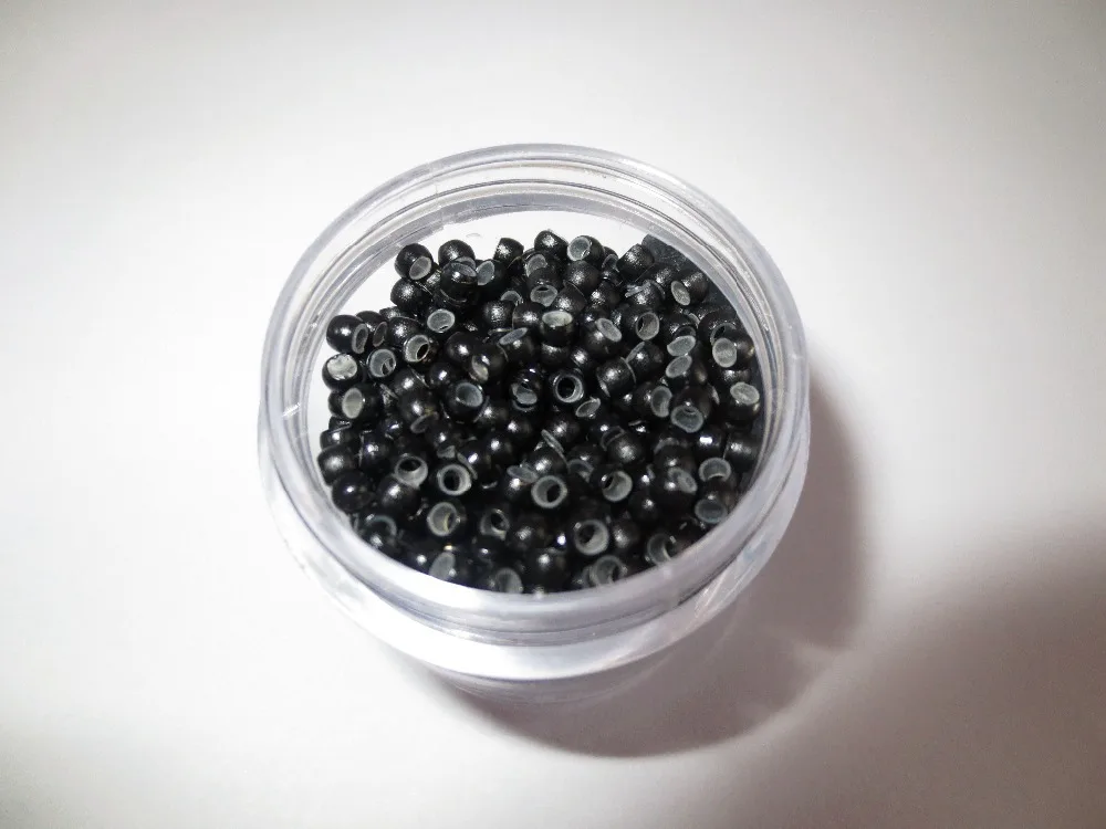 3000PCS/Lot 2.9mm Black Silicone Nano ring Micro link beads for nano