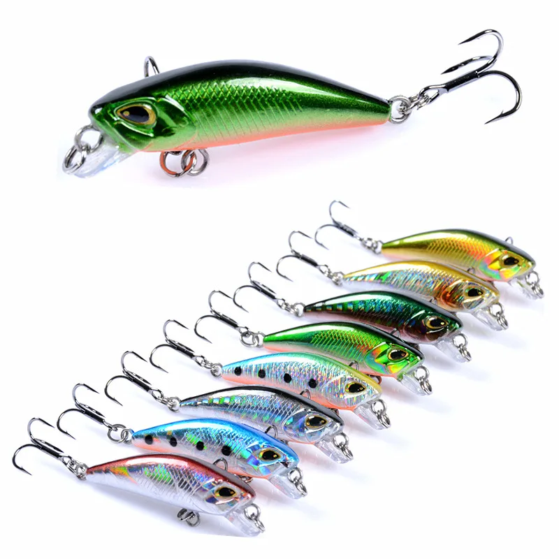 sinking minnow 4.7cm/3.7g bait colorful Allure artificial baits Simulated 3d eyes good qualit popular lure fishing tackle sports | Спорт и