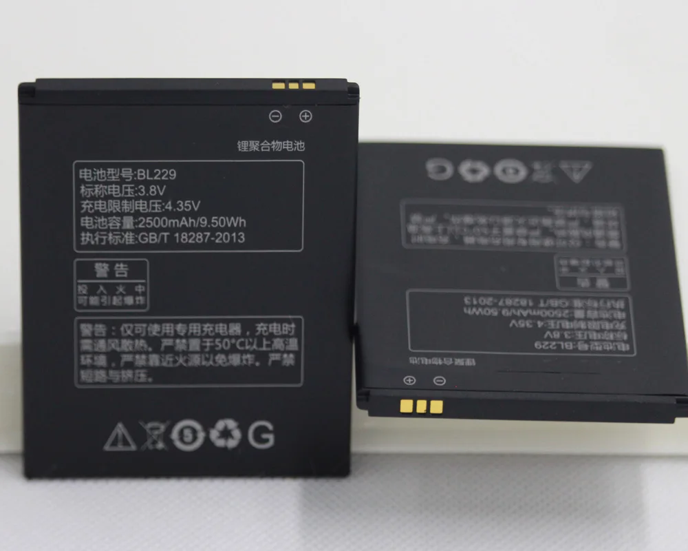 ISUNOO 2500 мАч 3 8 в BL229 перезаряжаемая литий ионная батарея для Lenovo BL 229 A8 A808T A806
