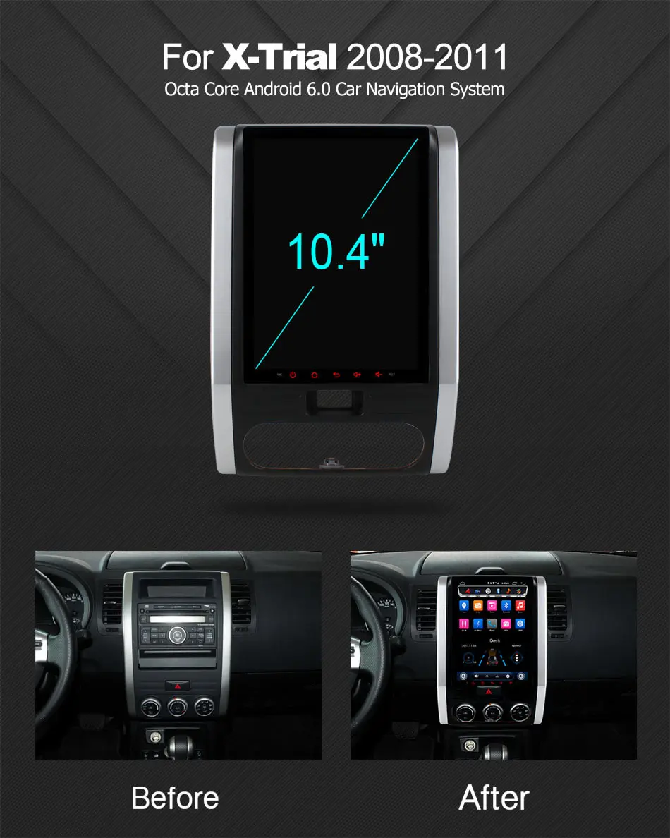 C600 10," вертикальный Экран Android 6,0 Octa 8 Core автомобильный DVD gps радио плеер для Nissan X Trail X-Trail 2008 2009 2010 2011 2012