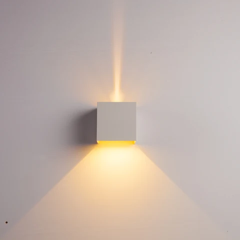 Ajustável ao ar Cubo de Superfície à Prova d’ Água Levou Parede Lâmpada Frio – Quente Branco Azul Verde Vermelho Livre Montado Varanda Jardim Luz 12 w
