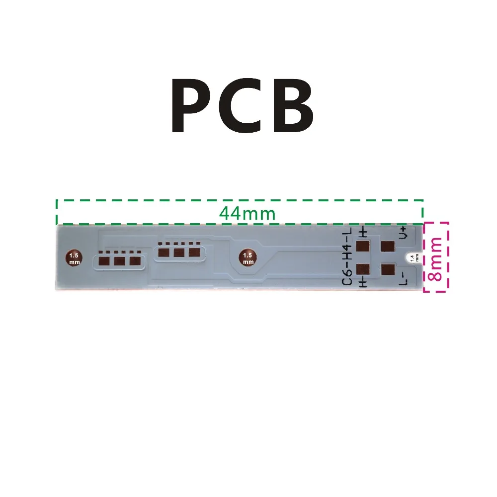 

12PCS ZES PCB LED 3PCS ZES Series connection 9V-10.2V