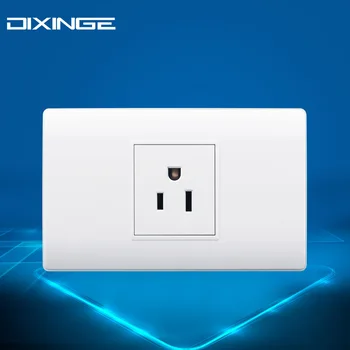 

Type 118mm American standard multi-function wall power outlet three-hole single socket 127-250V