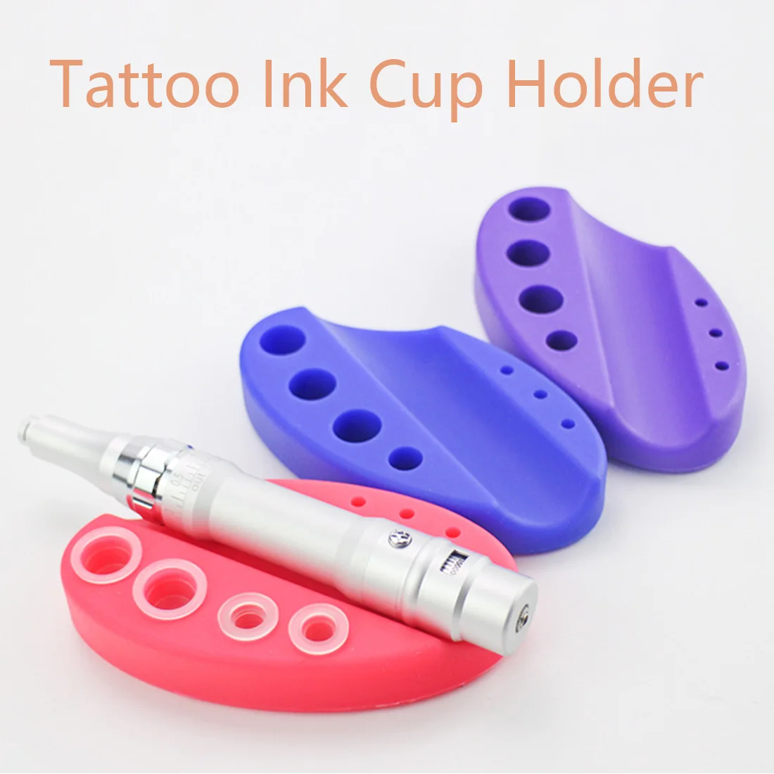 Color material holder silicone cup tray tattoo instrument pen holder