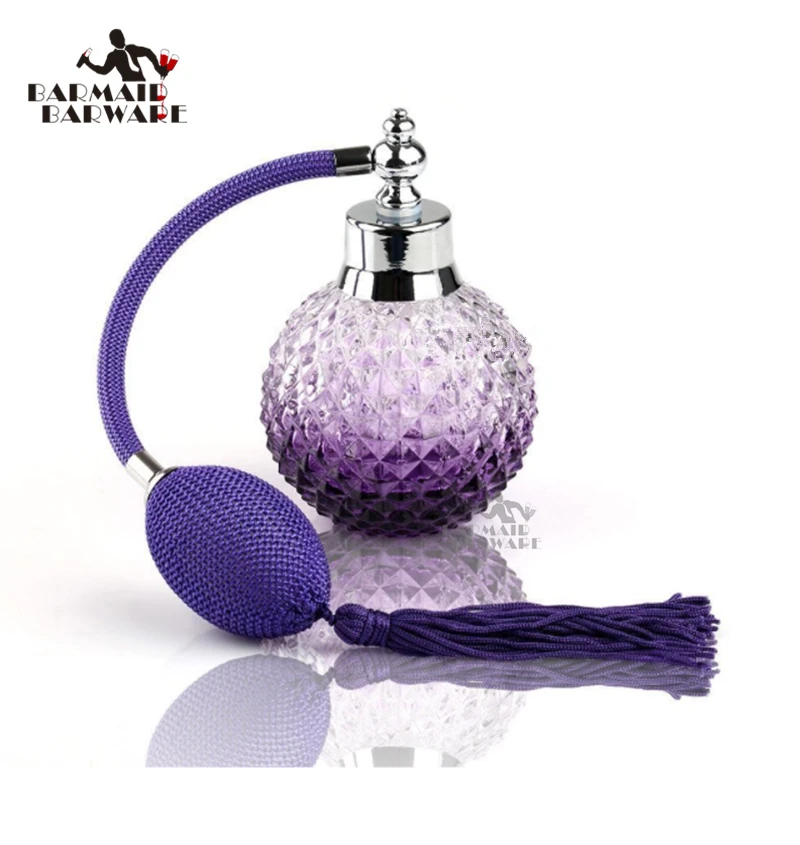100ml Glass Spray Bitter Dropper Bottle Empty Refillable Perfume Atomizer Long Tassel With Air Bag | Дом и сад
