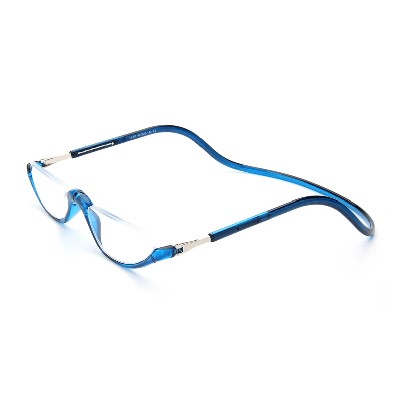 Half lens Reading Glasses Men Women +1.0 +1.5 +2.0 +2.5 +3.0 Blue/Red