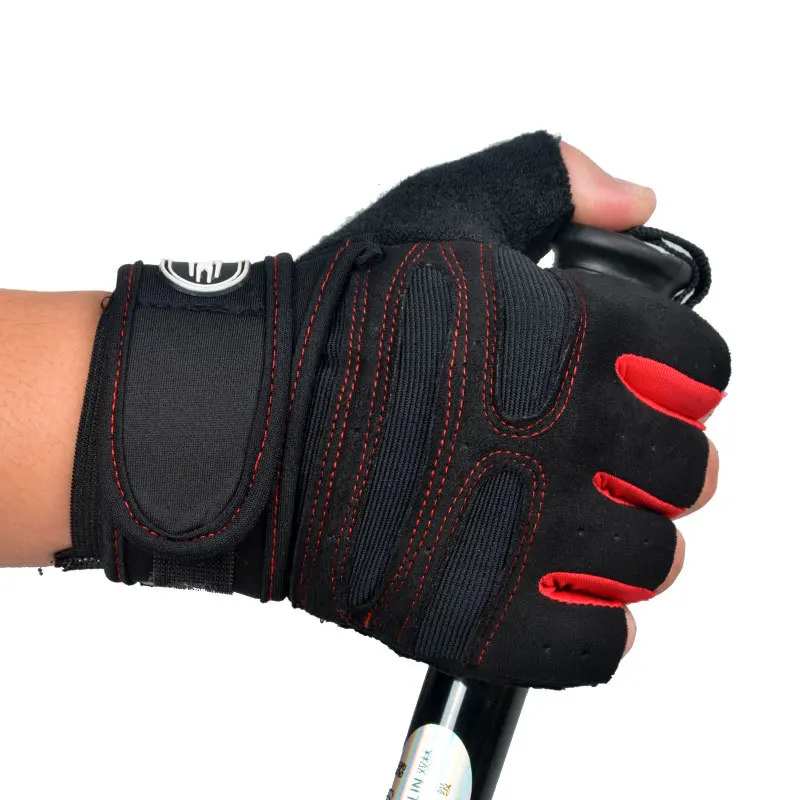 Противоударные велосипедные перчатки с половинными пальцами противоскользящие дышащие летние спортивные велосипедные перчатки MTB перчатки для мужчин и женщин