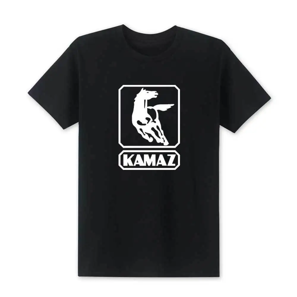 2019 Новая мода КАМАЗ логотип принт Мужская футболка Гонка топ футболки летние хлопковые футболки с круглым вырезом футболка высокого