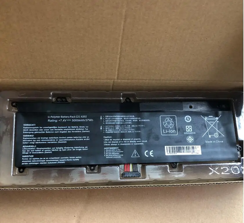 C21-X202 Laptop Battery for ASUS VivoBook S200 S200E X201 X201E X202 X202E S200E-CT209H S200E-CT182H S200E-CT1