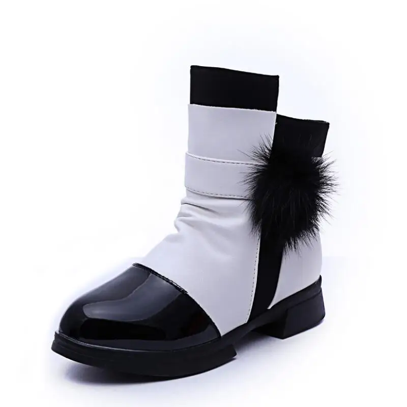 

Girls snow boots children 2018 winter new casual waterproof short tube children's shoes fashion non-slip warm children's boots