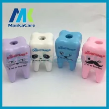 Креативный зуб зубы форма карандаш указка точилка механические школьные принадлежности стоматологическая клиника школьная детская