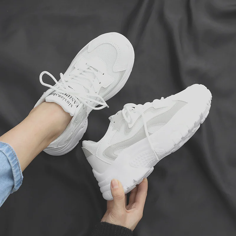 Original Women Gym Shoes Air white chunky high sneakers Shoes Triple