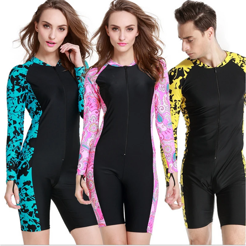 C54 женский боди с длинным рукавом для защиты от солнца мед с защитой от УФ лучей купальник подводные костюмы для серфинга