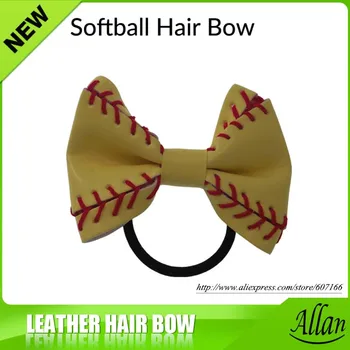 

2017 softball/baseball/football hair bow 9 color in stock