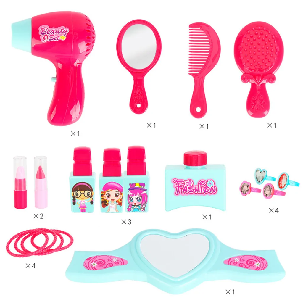 Детская ролевая игра для косметики и игрушечный макияж комплект для девочек Красота салон принцессы вечерние ролевые игры игрушки T6
