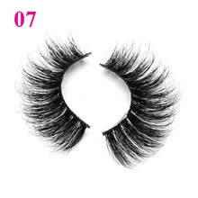 3D настоящая норковая ресница ручной работы полный клей для накладных ресниц натуральные накладные ресницы 07