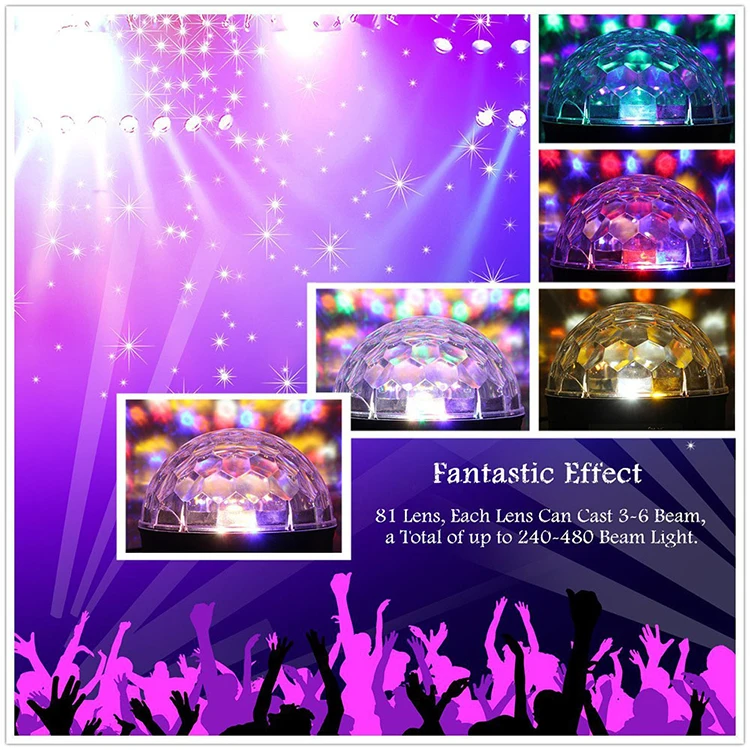 disco ball 9 colors 27W christmas laser projector wedding sound activated crystal ball party laser lights (21)